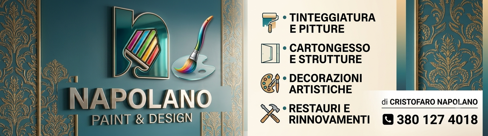 Napolano Paint & Design Banner Banner Top
